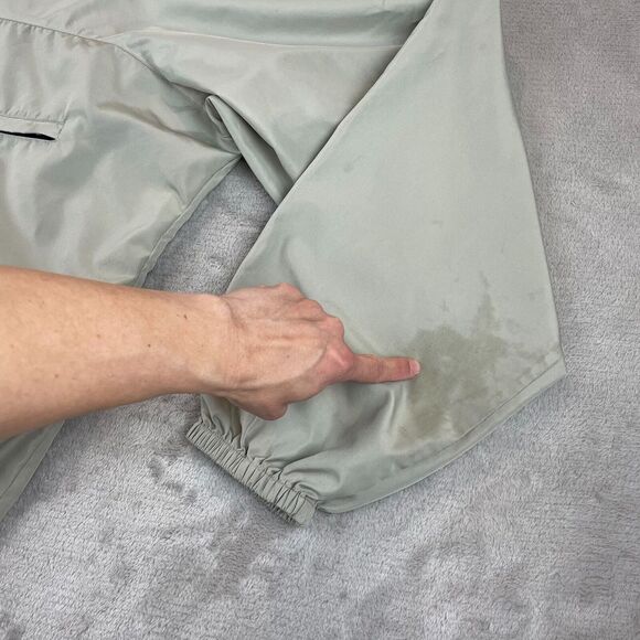 Simms Fishing‎ Jacket Men Large Beige Full Zip Hooded Windbreaker Elastic Waist - Picture 13 of 16